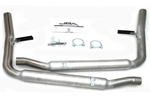 2 1/2 "Natural Dual Rear Exit Stainless Steel